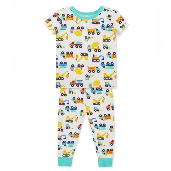 Little Me Construction Toddler Pijama Set Size 3T NWOT - Picture 1 of 4